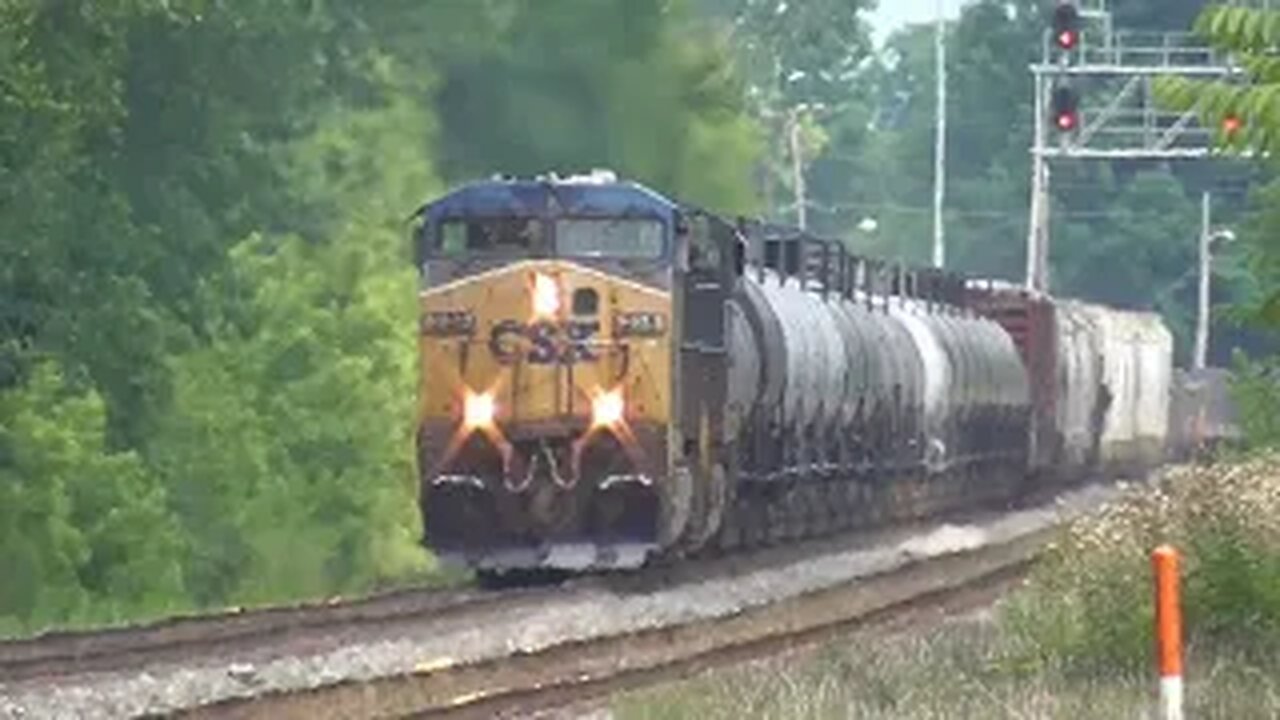 CSX L322 Local Manifest Mixed Freight Train from Sterling, Ohio July 16, 2022