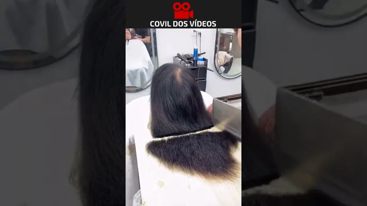 cortando o cabelo sem tesoura