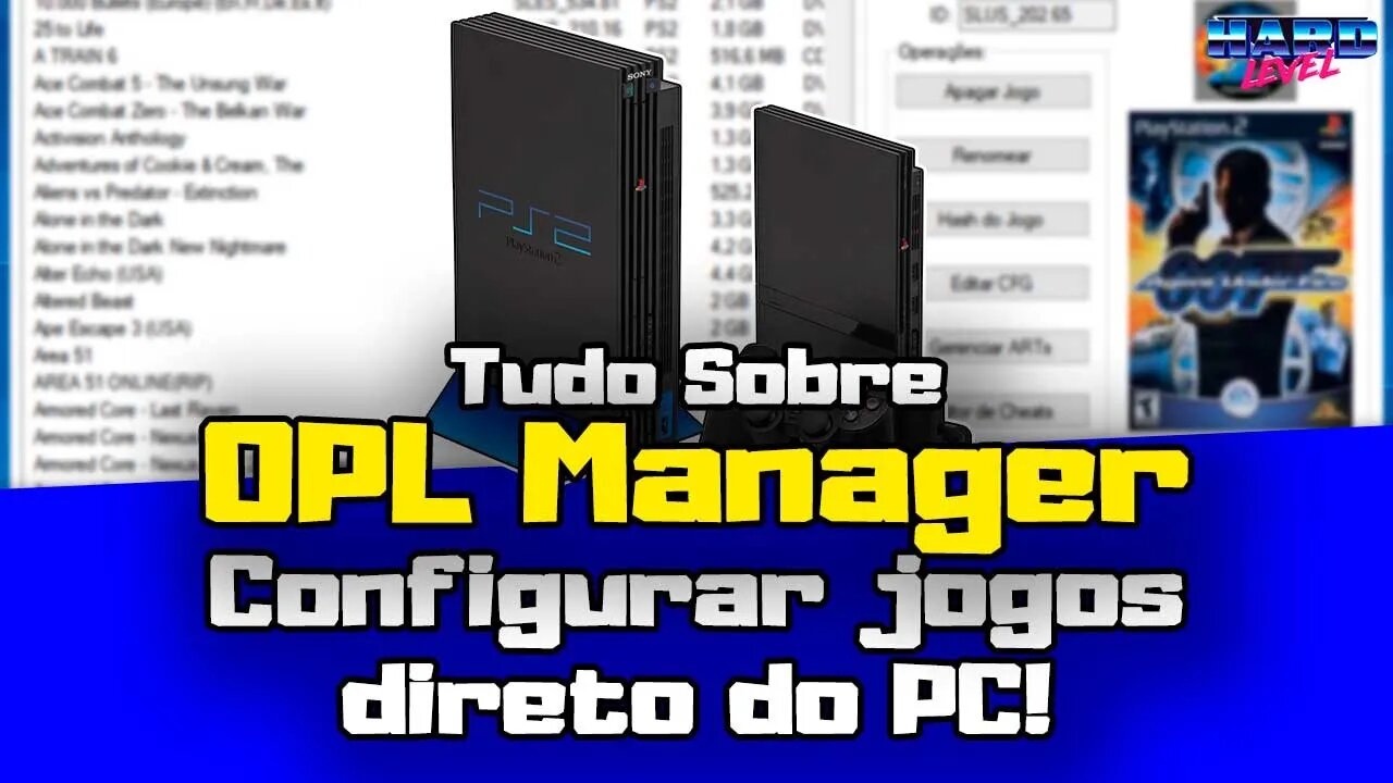 Tudo sobre OPL Manager #3 - Configurações dos jogos pelo PC! GSM, criar VMC, Modos e muito mais!