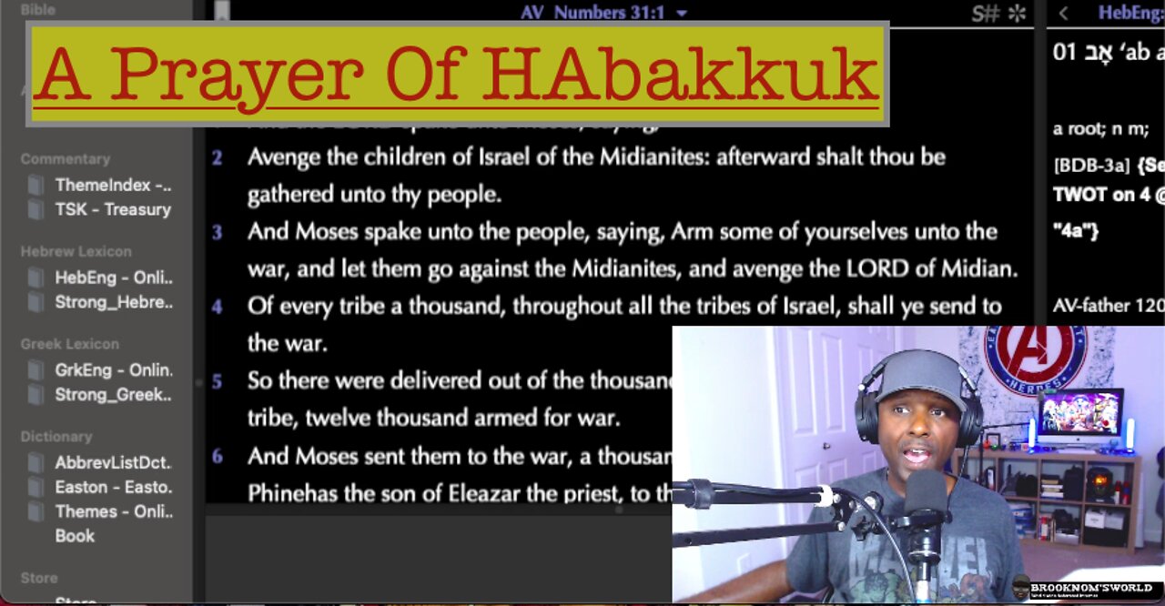 Habakkuk Chapter 3 Verses 7 Through 12