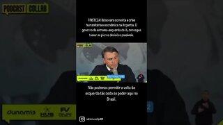 TRISTEZA! Bolsonaro comenta a crise humanitária e econômica na Argentia