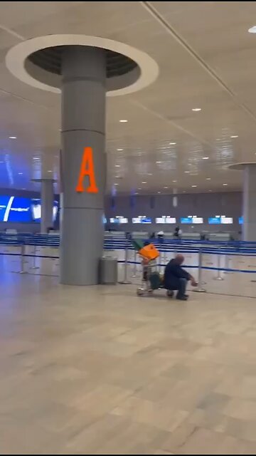 Israeli airports are empty of passengers due to the tense security situation