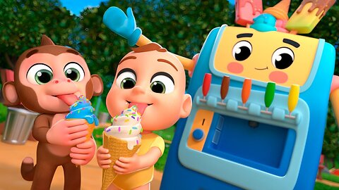 Big Ice Cream Machine Song! Healthy Habits at Park! | Lalafun Nursery Rhymes & Kids Songs
