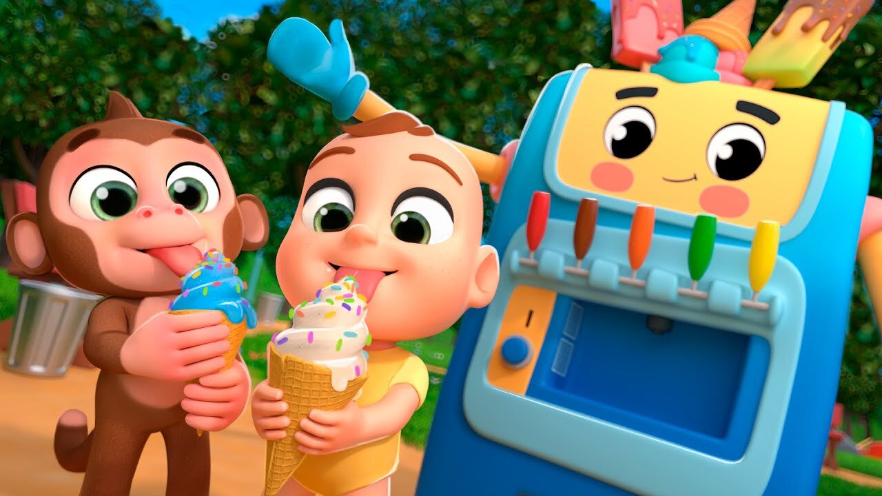 Big Ice Cream Machine Song! Healthy Habits at Park! | Lalafun Nursery Rhymes & Kids Songs