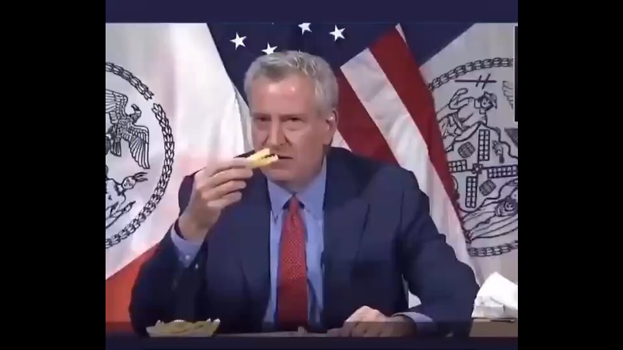 Bill de Blasio - Free Fries when you get vaccinated 🤡