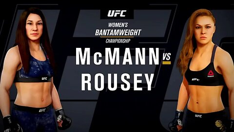 EA Sports UFC 3 Gameplay Ronda Rousey vs Sara McMann