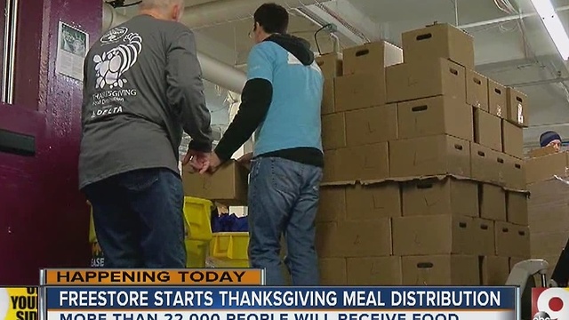 Attitude of gratitude as Freestore Foodbank starts giving out Thanksgiving meals