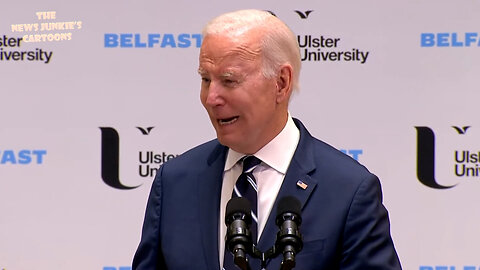 Biden tells a bizarre "true" story about him not being Irish.