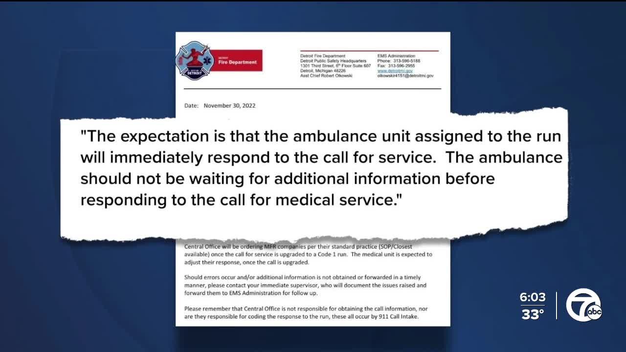 Detroit abruptly cancels new order to EMS crews after union warns lives would've been put at risk