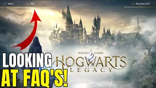 Hogwarts Legacy - Looking At The New (And Old) FAQ's - New Details Revealed