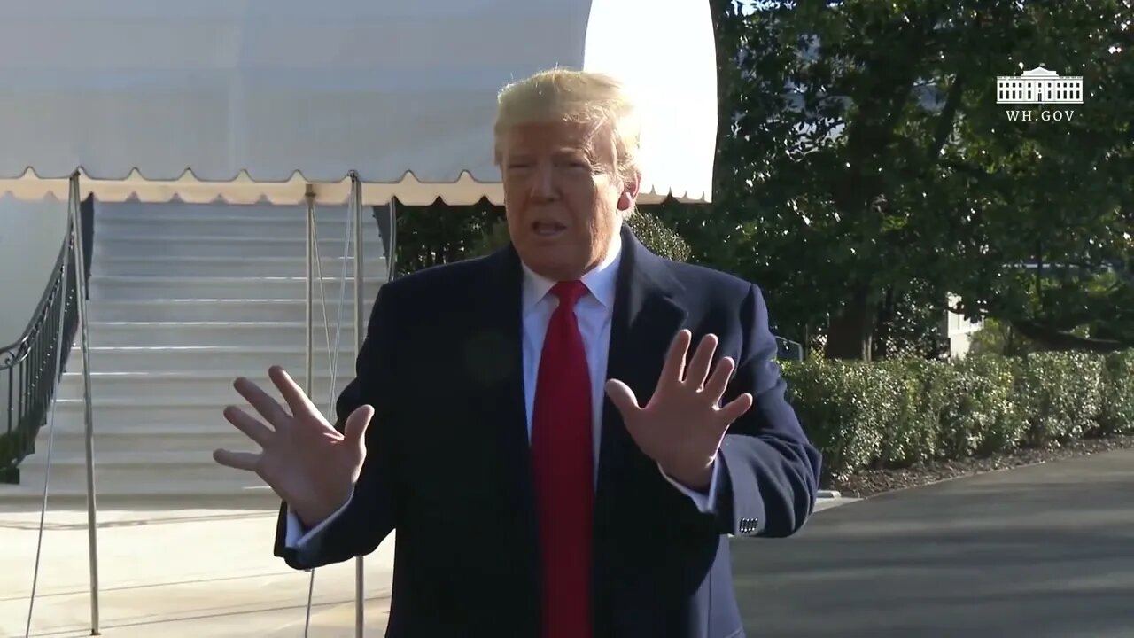 President Trump Delivers Remarks Upon Departure