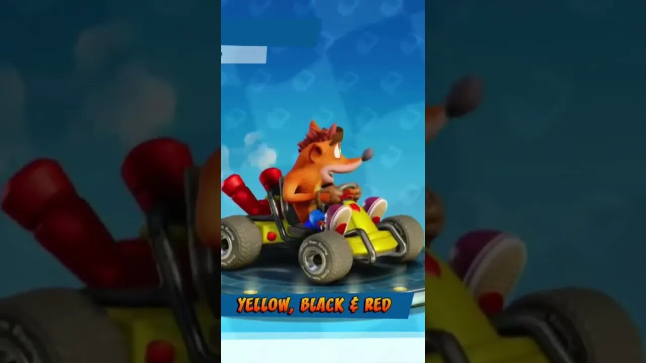 Yellow, Black & Red Paint Job - Crash Team Racing Nitro-Fueled