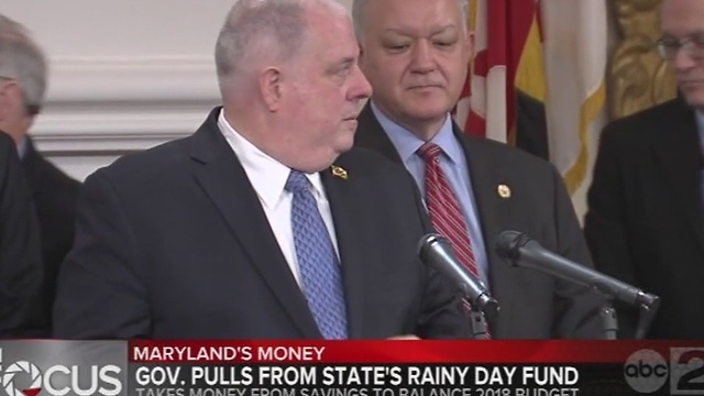 Maryland lawmakers say Rainy Day funds help budget holes