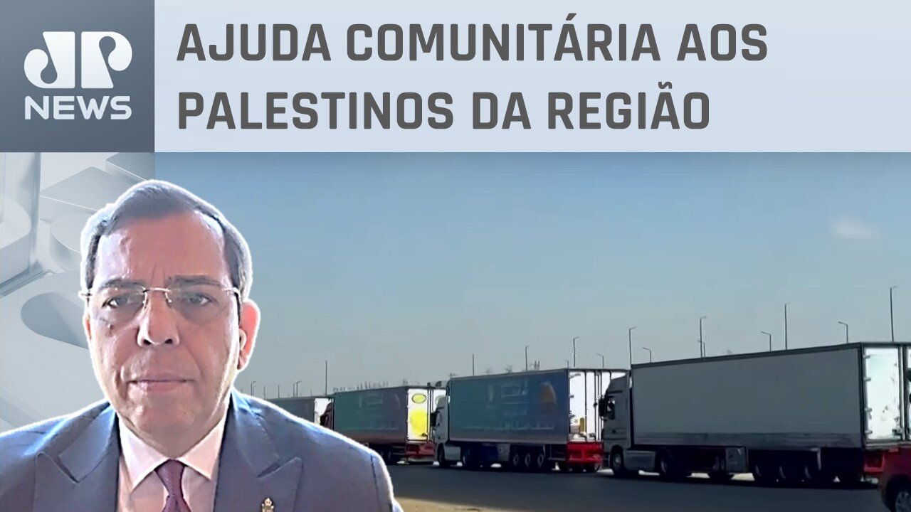 Egito envia comboio para ajudar Gaza com água e alimentação; Freitas analisa