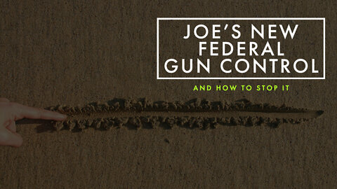 Joe's New Federal Gun Control - and How to Stop it