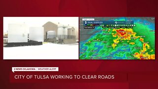 City of Tulsa working to clear roads