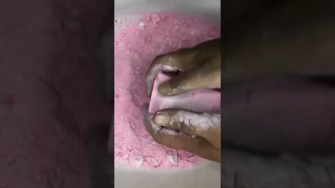Oddly satisfying chalk crumbling | Shorts