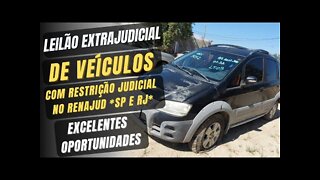 LEILÃO EXTRAJUDICIAL DE VEÍCULOS COM RESTRIÇÃO JUDICIAL NO RENAJUD *90% DE DESCONTO* VALE A PENA ?