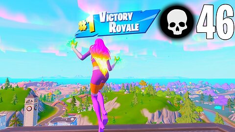 Full Gameplay: 46 Elimination (Solo vs. Squads) & Win - fortnite