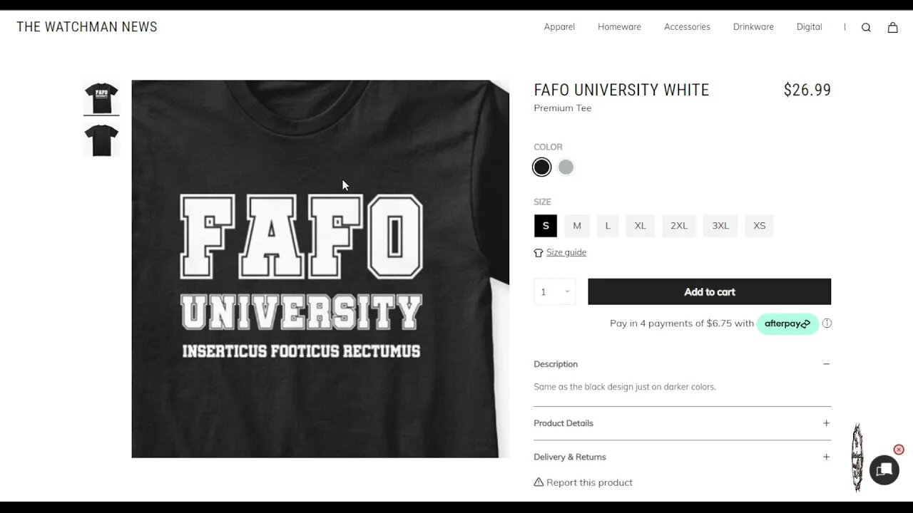 The Watchman News - FAFO UNIVERSITY Shirts & Other Goodies Now Live - Great Black Friday Gift!