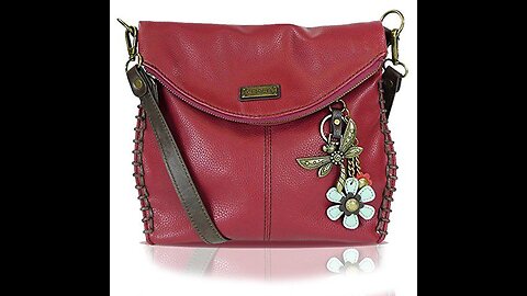 Chala Charming Crossbody Bag Shoulder Handbag With Flap Top and Zipper NavyPewter