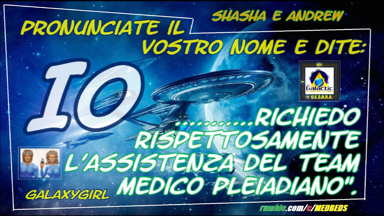 👽 MED BED 999 Shasha e Andrew dei Team Medici Pleiadiani.