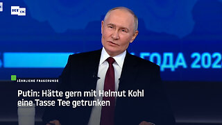 Putin: Hätte gern mit Helmut Kohl eine Tasse Tee getrunken