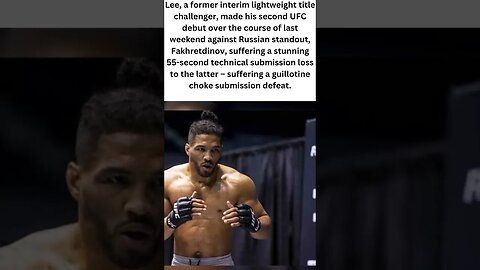 Kevin Lee's coach thinks he was too busy grumbling to win in his UFC return.