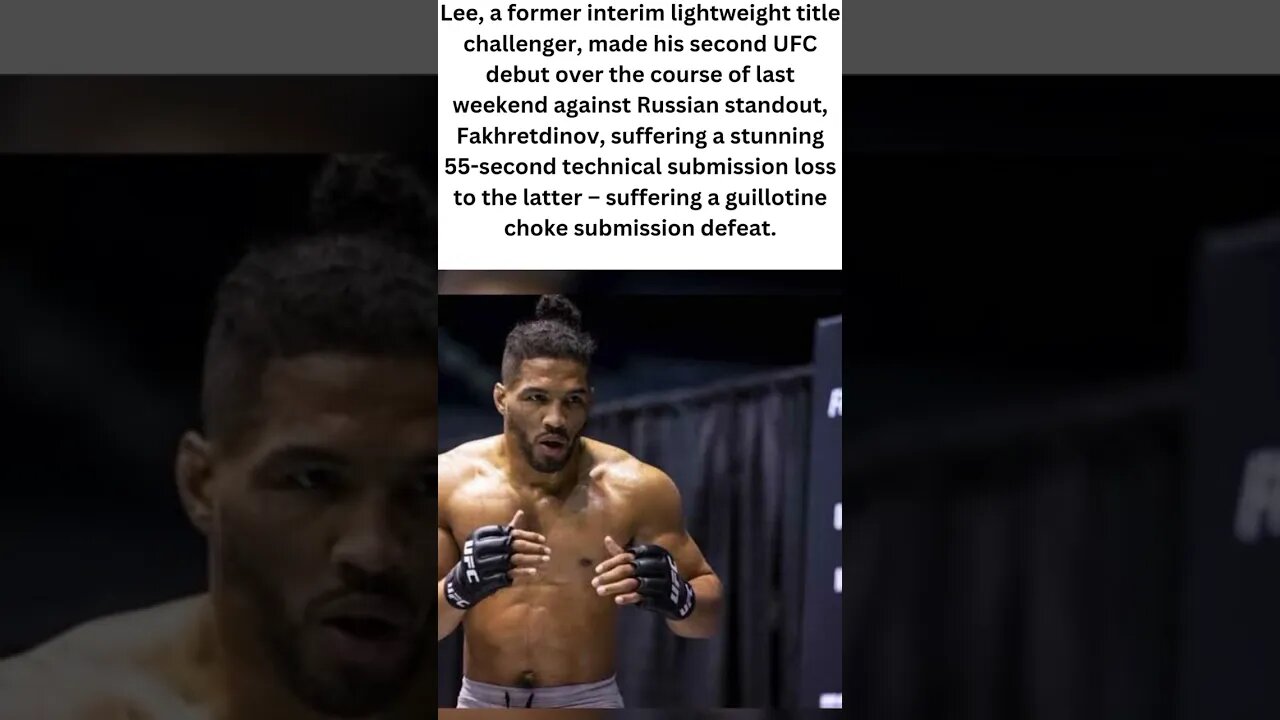 Kevin Lee's coach thinks he was too busy grumbling to win in his UFC return.