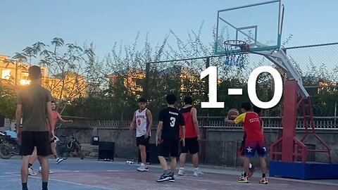 An American plays Burma Basketball