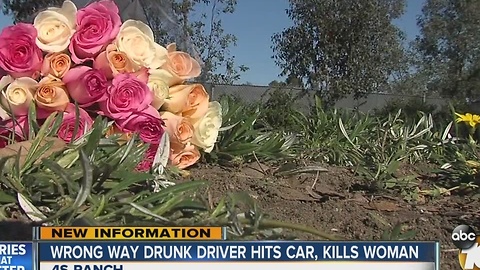 Woman killed by suspected drunk driver in 4S Ranch