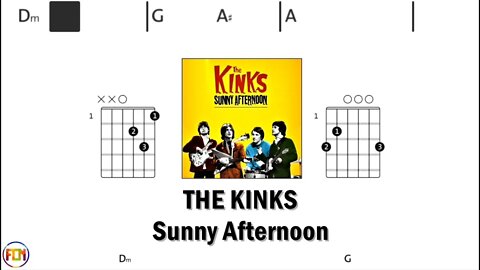 THE KINKS Sunny Afternoon - Guitar Chords & Lyrics HD