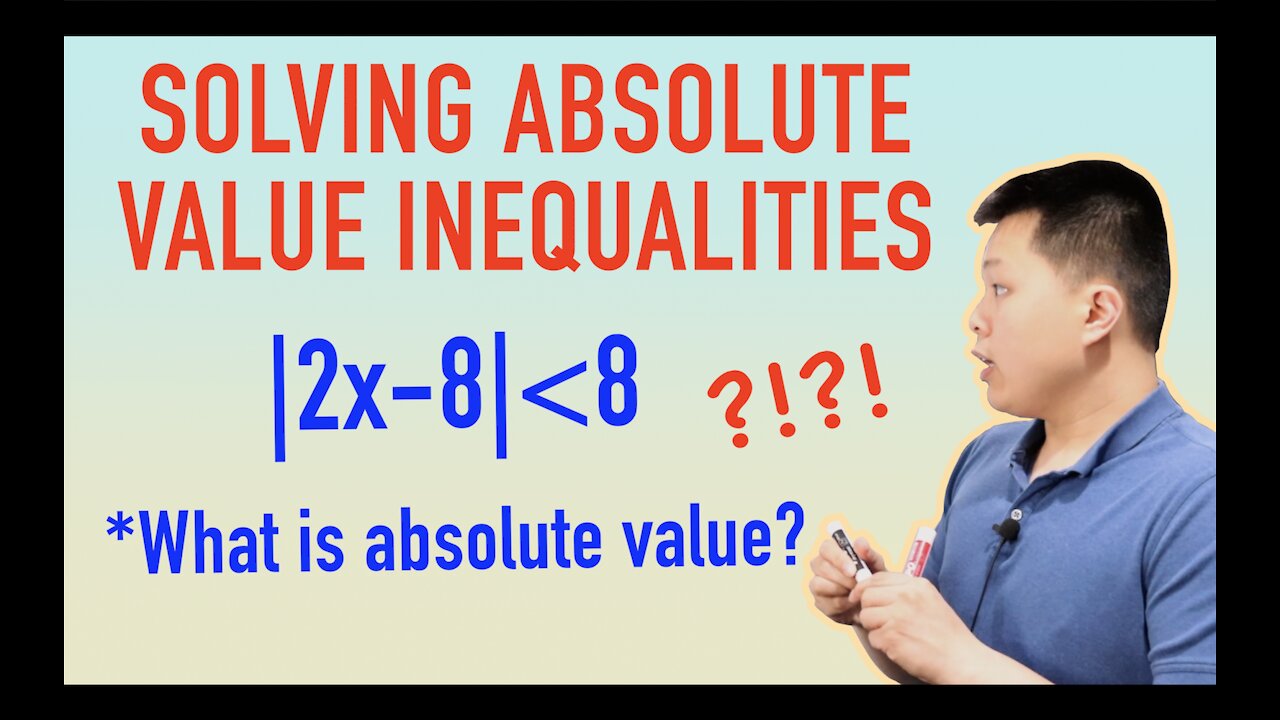 Solving Absolute Value Inequalities - Practice Problem | CAVEMAN CHANG