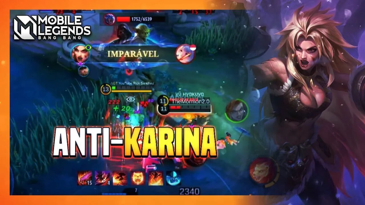 ACHEI A HEROÍNA PERFEITA CONTRA KARINA | MLBB