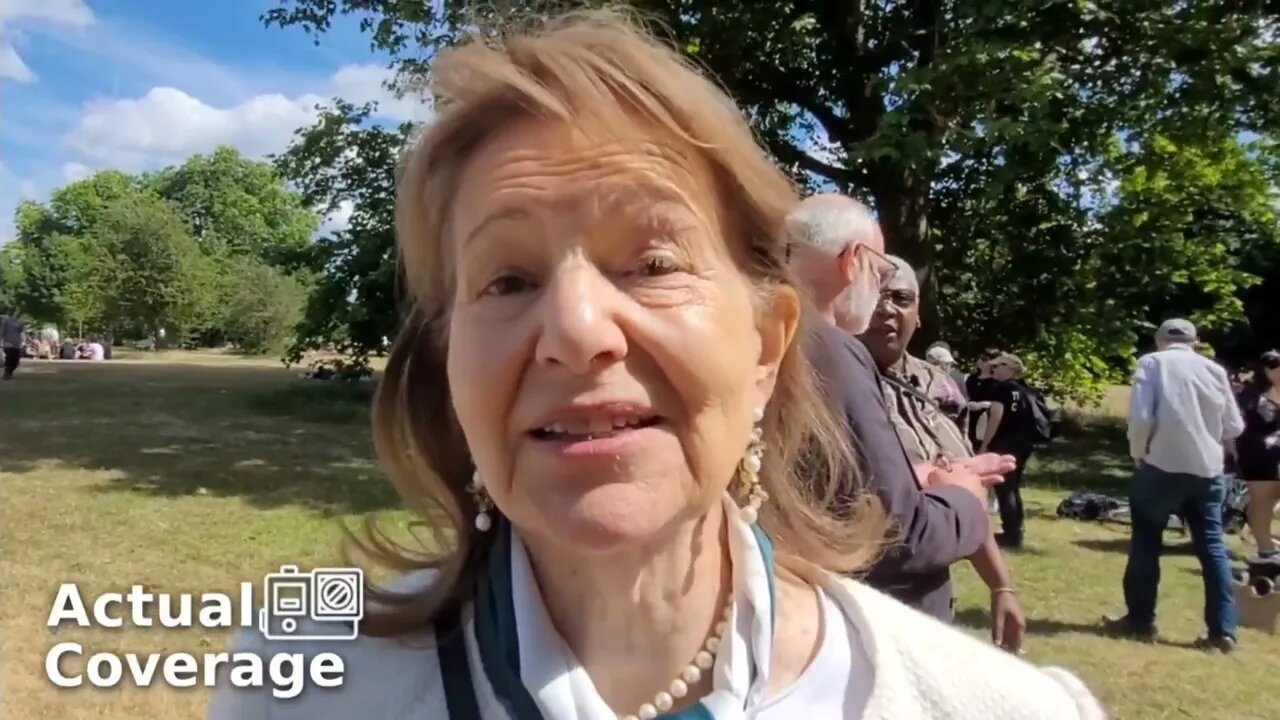 Baroness Emma Nicholson attends pro-woman meet up led by Kellie-Jay Keen | HYDE PARK |