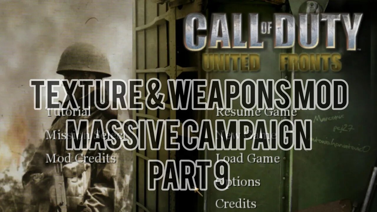 Texture/Weapon Mods/Expanded Campaign Part 9 #CallofDuty Original #UnitedOffensive #UnitedFronts