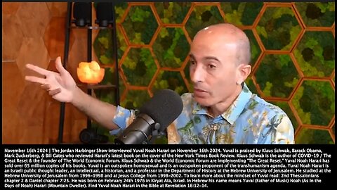 Yuval Noah Harari | "The Social Credit System Is An Expansion of Money Or A New Kind of Money. Traditional Money, They Give Value Only to Specific Parts of Human Reality. Social Credit Is to Monetize Everything." 11/16/2024