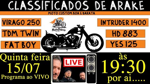 Moto Custom boa e barata: Classificados de ARAKE: PROGRAMA 03