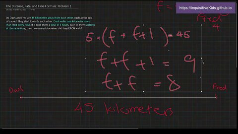 Pre-Algebra: The Distance, Rate, and Time Formula - Problem 1