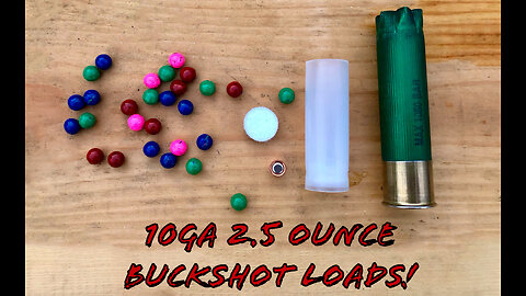 10 Gauge 2.5 Ounce #1 and #0 Buckshot Loads