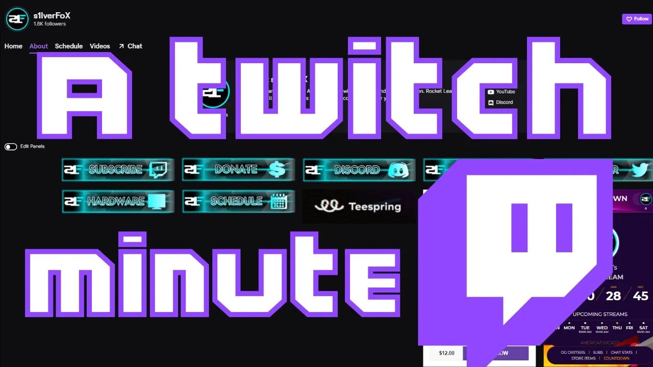 How To Setup Twitch Panels - A Twitch Minute