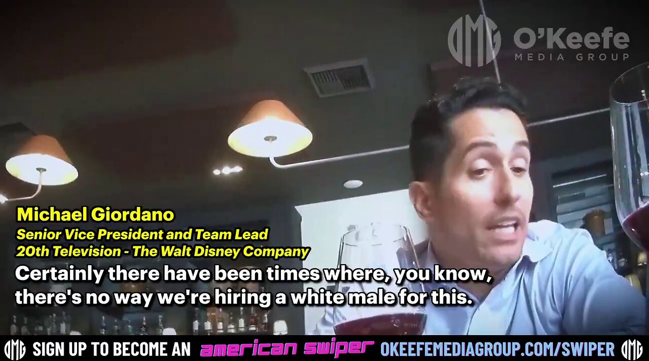OMG: Walt Disney Senior VP Michael Giordano ADMITS to Discriminating against White People! 🐁😮
