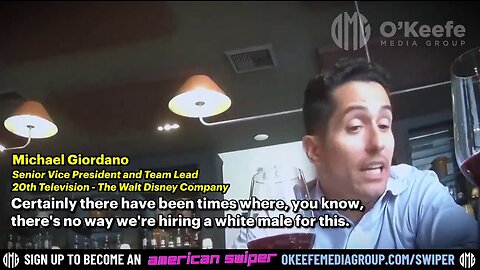 OMG: Walt Disney Senior VP Michael Giordano ADMITS to Discriminating against White People! 🐁😮
