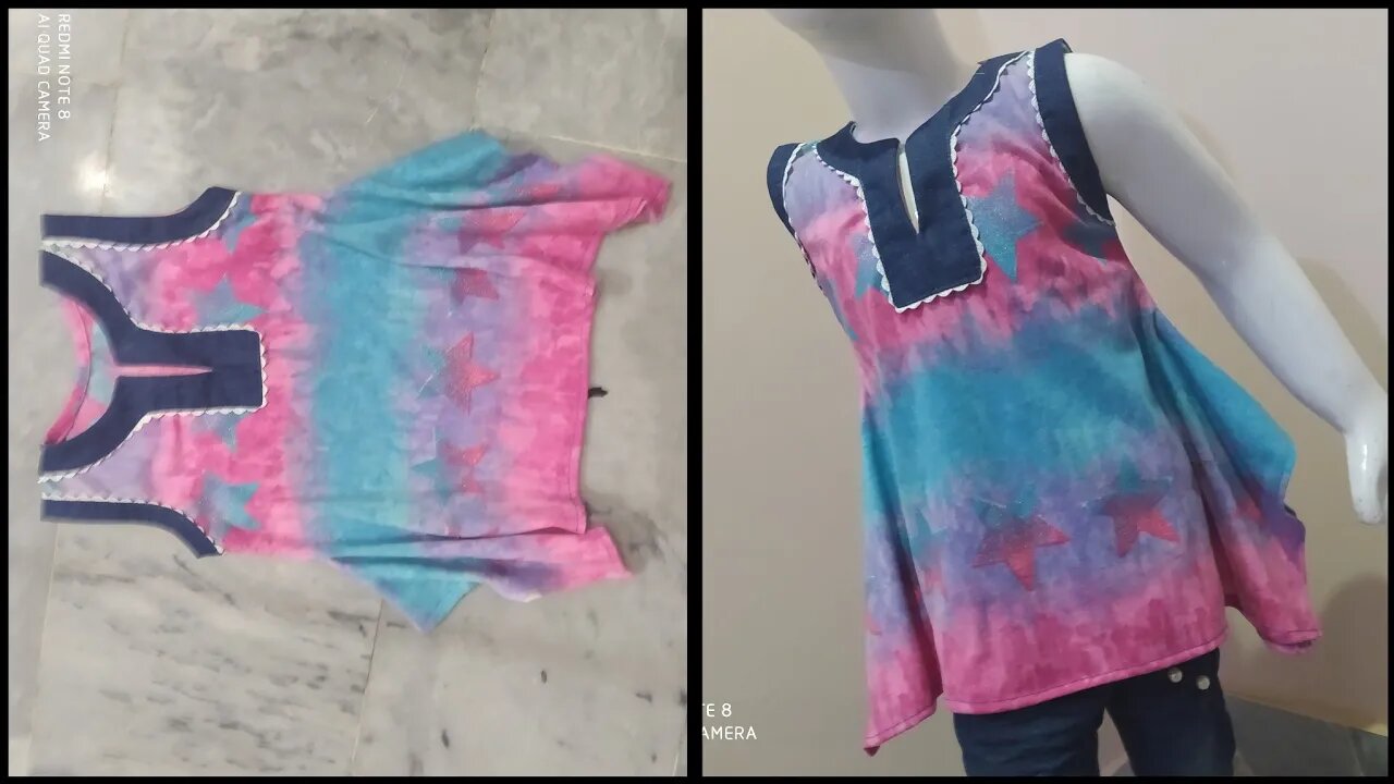 Stylish little girl top tutorial