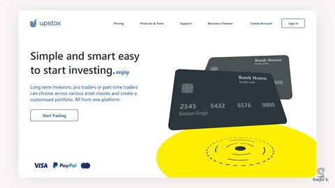 UpStocx Trading Web Page Design in Adobe XD #DesignChallenge 4