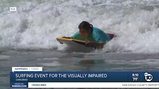 Surfing event for the visually impaired