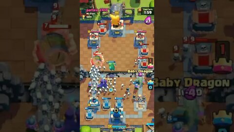 VS Patric2410 - Legendary's Infinite Elixir - Clash Royale #shorts