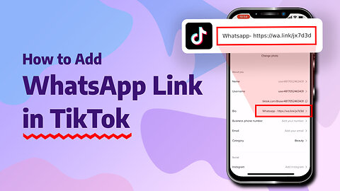 How to Add WhatsApp Link in TikTok