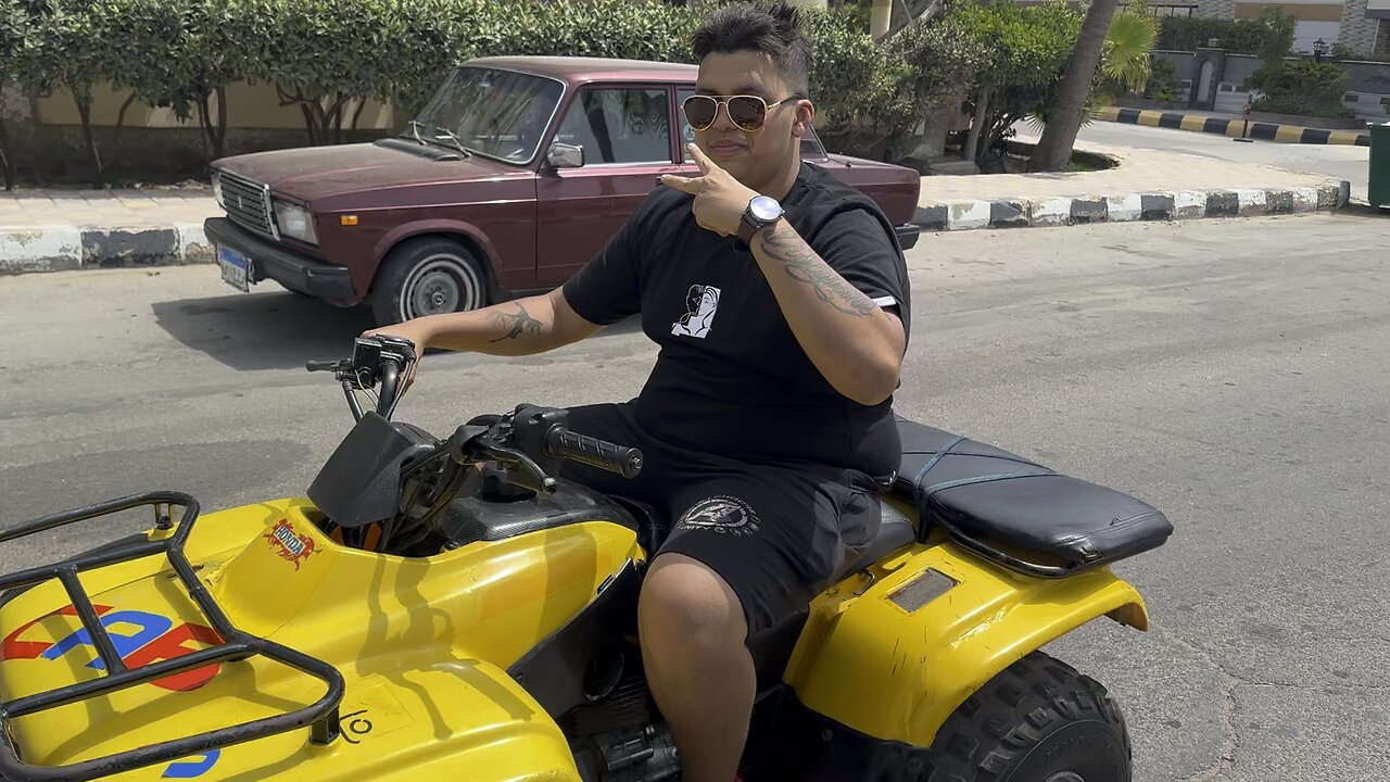 Me riding beach buggy in Alexandria