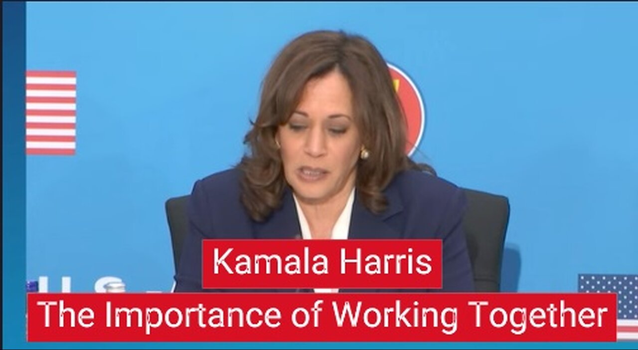 Kamala Harris The Importance of Working Together Word Salad